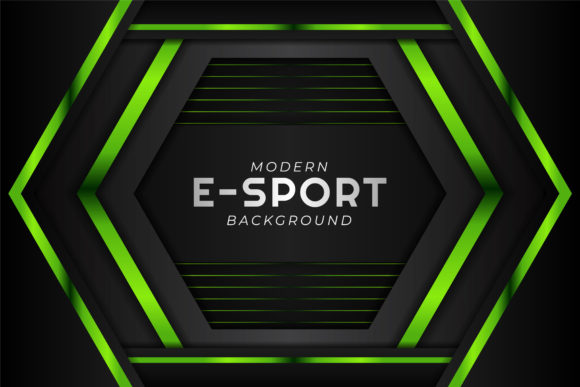 Download Gaming E-Sport Green Glossy Background - Glossy background Collection
