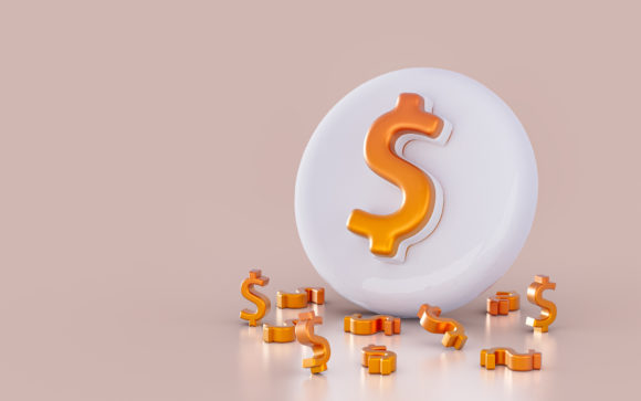 Download Realistic Dollar Sign Icon on the White - Premium Bundle